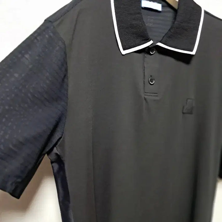 [BUNJANG] LANVIN BLANC Black Color Block Short Sleeve T-shirt / LANVIN BLANC 블랙 배색 반팔티셔츠 L(가슴반품 54)가격내림