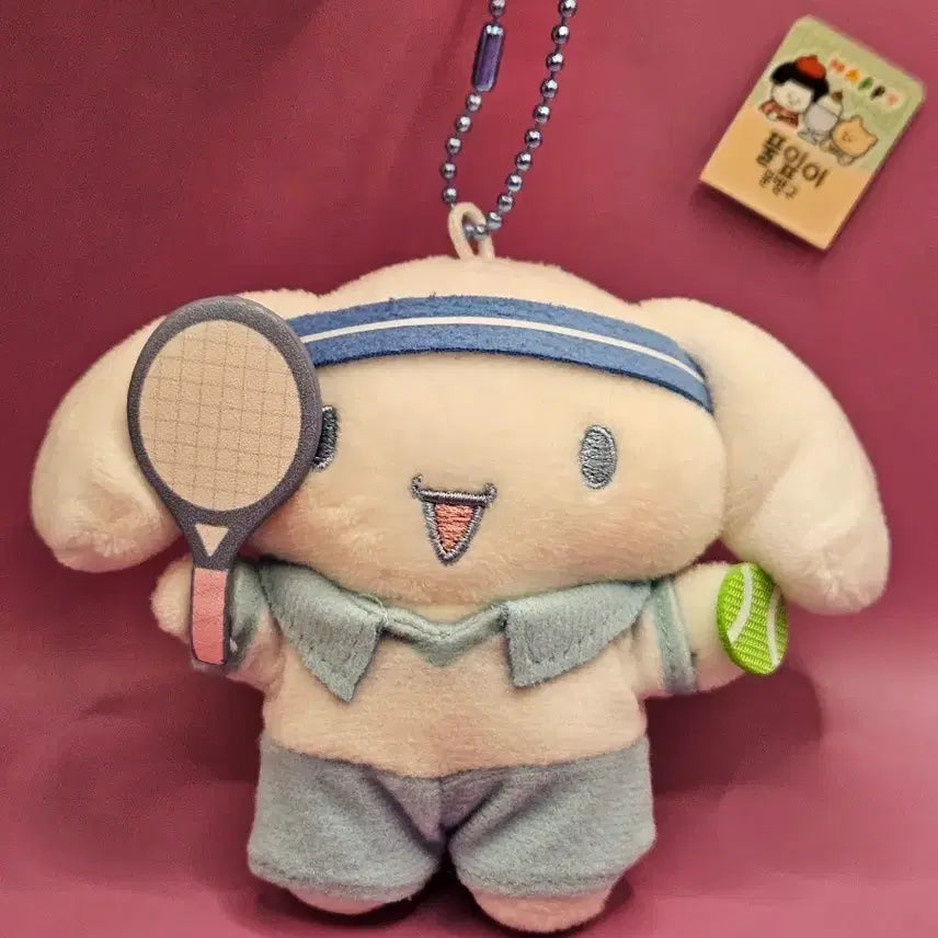 [BUNJANG] Sanrio Cinnamoroll Tennis Keyring / 시나모롤 테니스 키링. 새상품