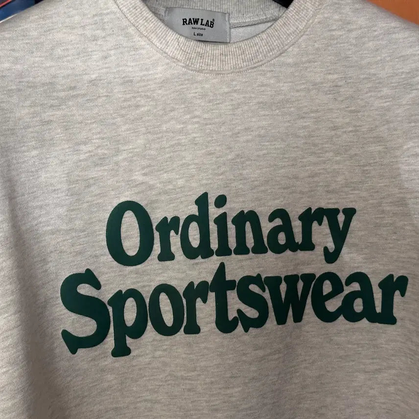 [BUNJANG] RAW LAB Ordinary Foiled Logo Setup (Oatmeal) L Size / RAW LAB 로우랩 ORDINARY 발포 로고 셋업 (오트밀)