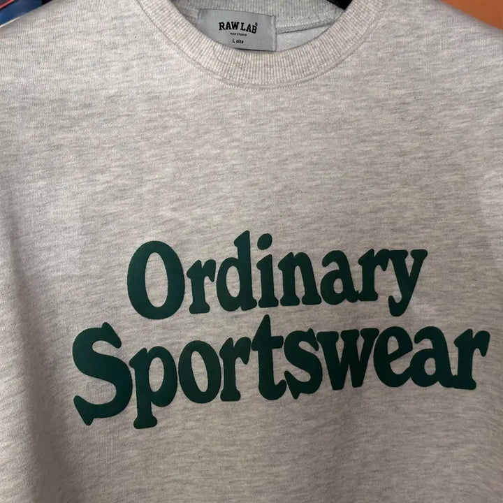 [BUNJANG] RAW LAB Ordinary Foiled Logo Setup (Oatmeal) L Size / RAW LAB 로우랩 ORDINARY 발포 로고 셋업 (오트밀)