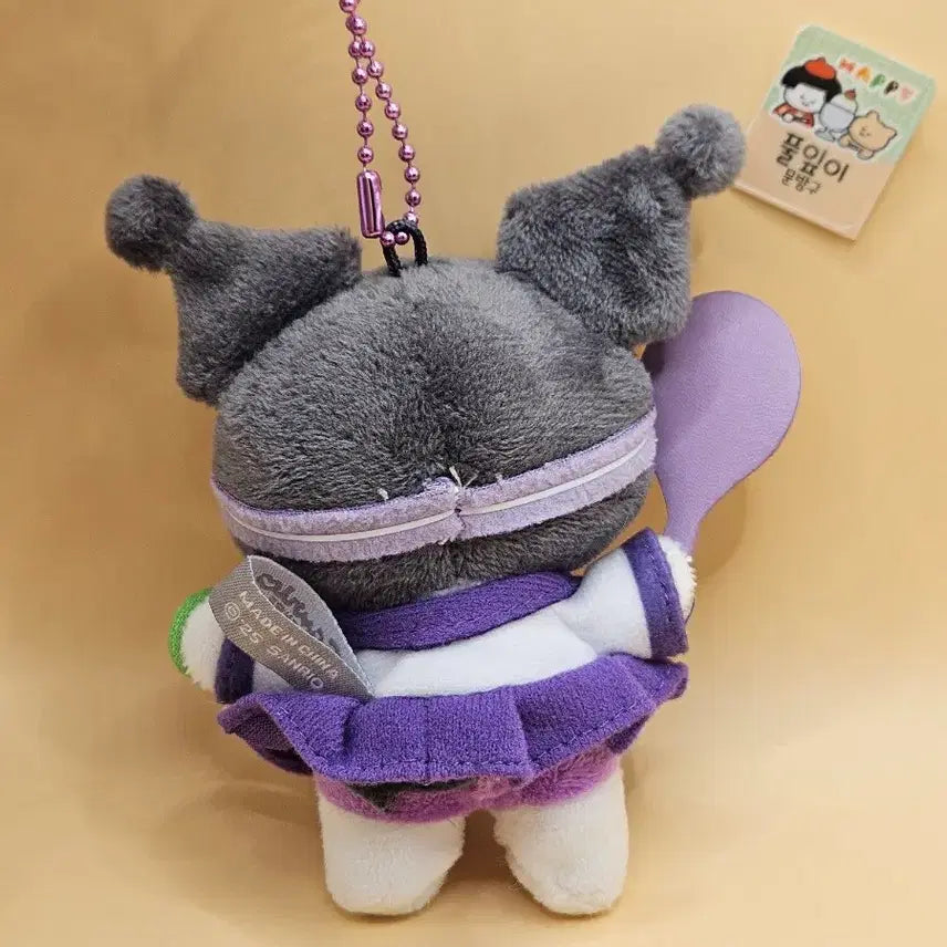 [BUNJANG] Kuromi Tennis Mini Charm / 쿠로미 테니스 키링. 새상품