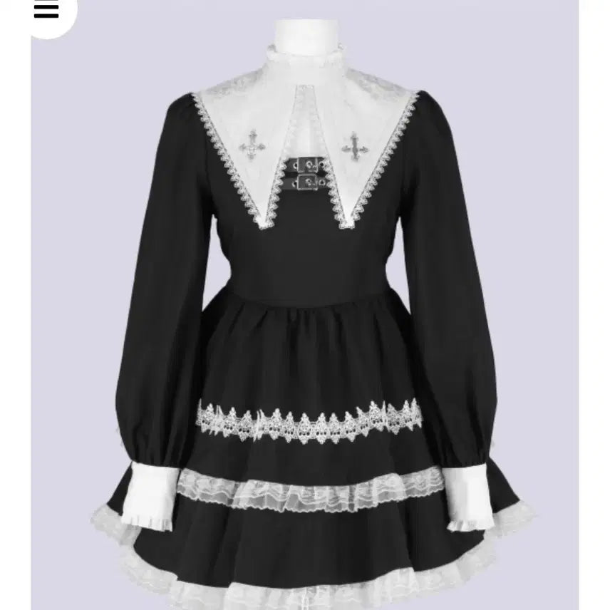 [BUNJANG] Qooza Imval Holy Dress / Qooza imval 홀리 원피스 지뢰계 양산형