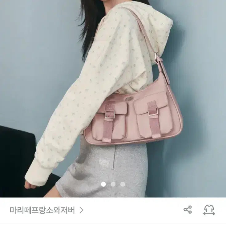 [SOLD OUT] 마리떼프랑소와저버 레귤러 호보백 핑크