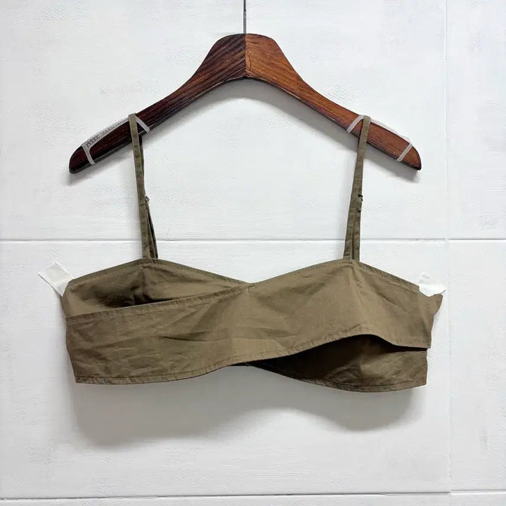 [BUNJANG] Camel Bustier Layered Sleeveless Top L / 카멜 뷔스티에 레이어드 나시 탑 L JPN