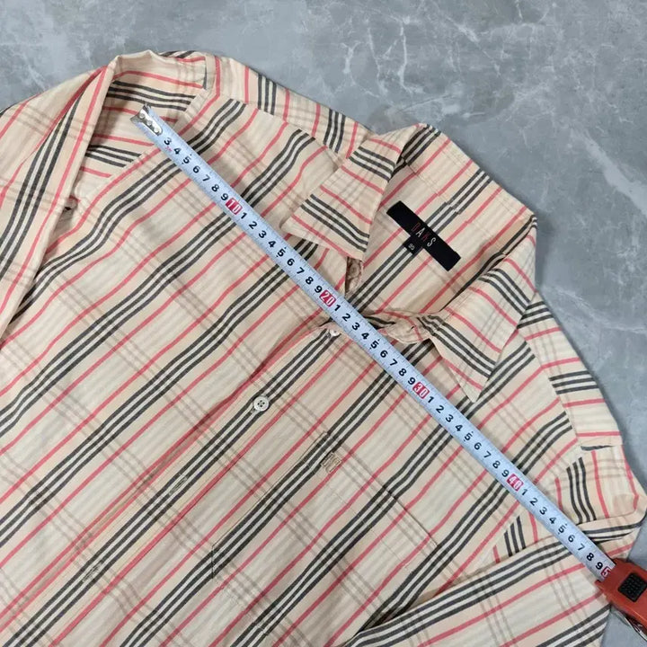[BUNJANG] Daks Check Long Sleeve Shirt (95) / 닥스 체크 긴팔 셔츠 남방 95
