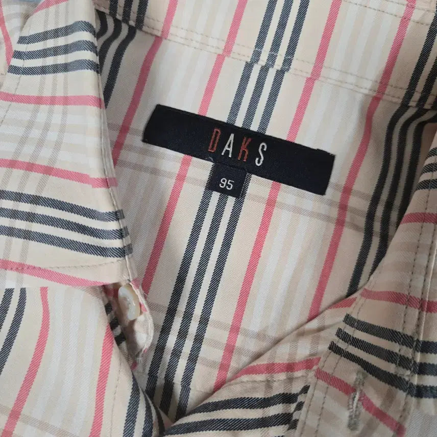 [BUNJANG] Daks Check Long Sleeve Shirt (95) / 닥스 체크 긴팔 셔츠 남방 95
