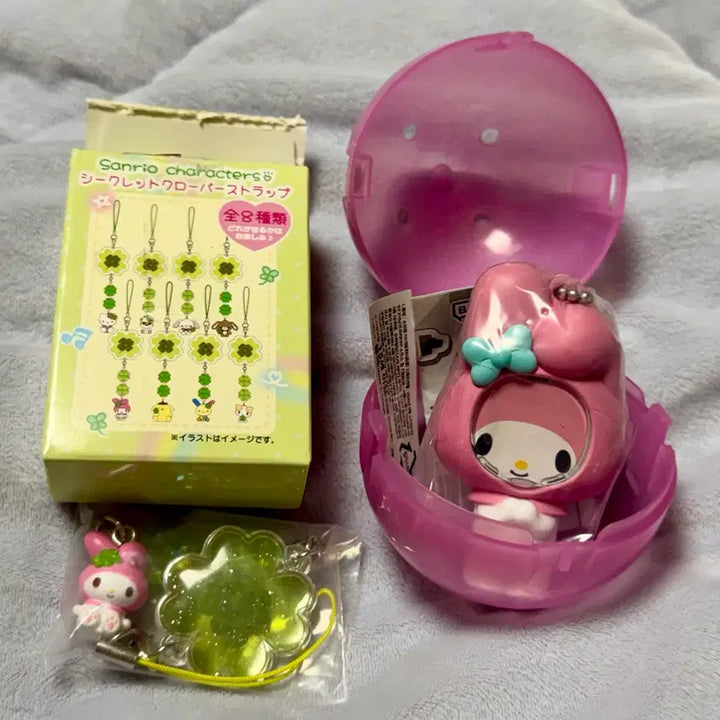 [BUNJANG] Sanrio My Melody Clover Strap &amp; Photocard Frame Gacha Bundle Set / 산리오 마이멜로디 클로버 스트랩, 포토프레임 가챠 일괄