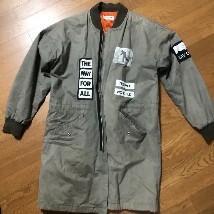 [BUNJANG] Khaki Patch Detail Field Jacket / 패치 포인트 카키색 야상 점퍼