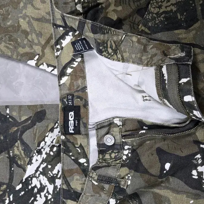 [BUNJANG] ASQ Camouflage Pattern Pants / ASQ 카모플라쥬 패턴 바지
