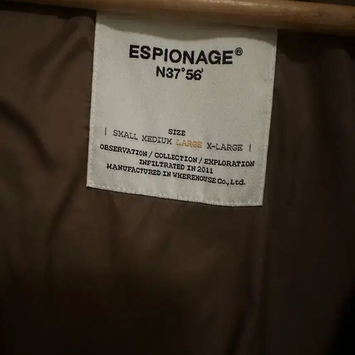 [BUNJANG] Espionage Padded Jacket / 에스피오나지 패딩