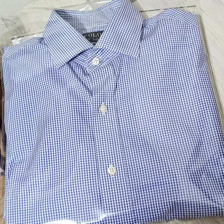 [SOLD OUT] 폴로 랄프로렌 체크 셔츠 M (새상품) 블루 셔츠 정품