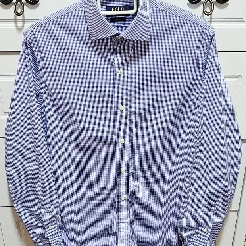 [SOLD OUT] 폴로 랄프로렌 체크 셔츠 M (새상품) 블루 셔츠 정품