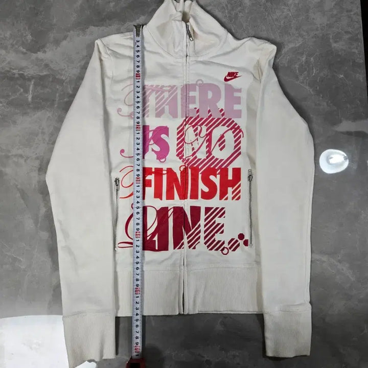 [BUNJANG] Nike White Zip-Up Jacket / 나이키 화이트 집업 자켓 프린팅
