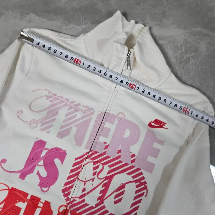 [BUNJANG] Nike White Zip-Up Jacket / 나이키 화이트 집업 자켓 프린팅