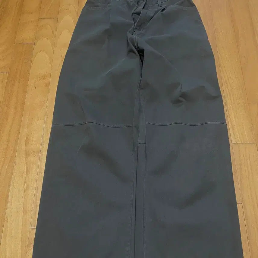 [BUNJANG] Politeu Goshima Cotton Pants Khaki Grey / [2] 폴리테루 고시마 카키 그레이