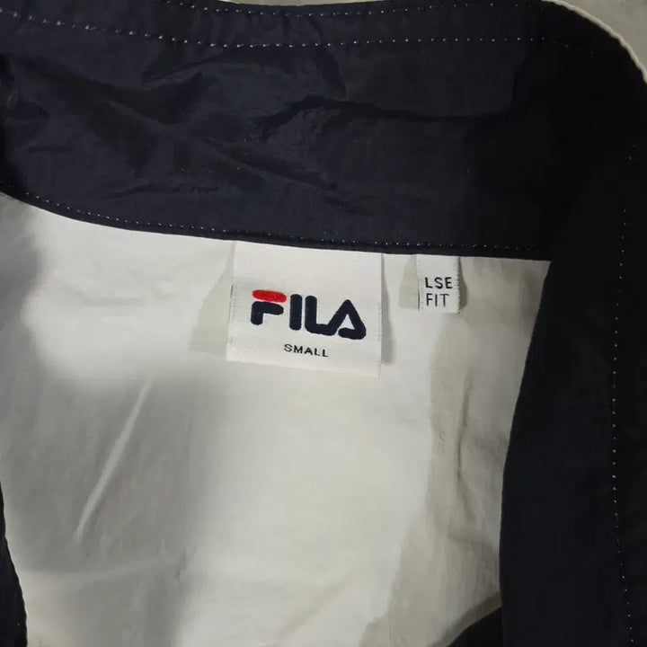 [BUNJANG] Fila Color Block Windbreaker Jacket / 휠라 FILA 바람막이 자켓 화이트/네이비/레드