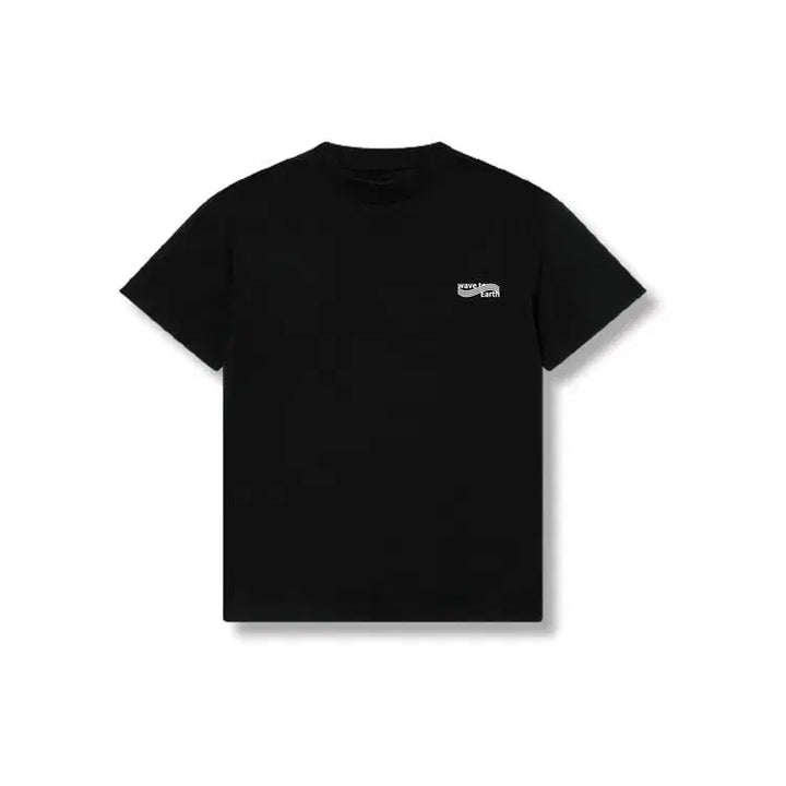 [BUNJANG] Wave To Earth Black Short Sleeve T-shirt / Wave To Earth 블랙 반팔 티셔츠