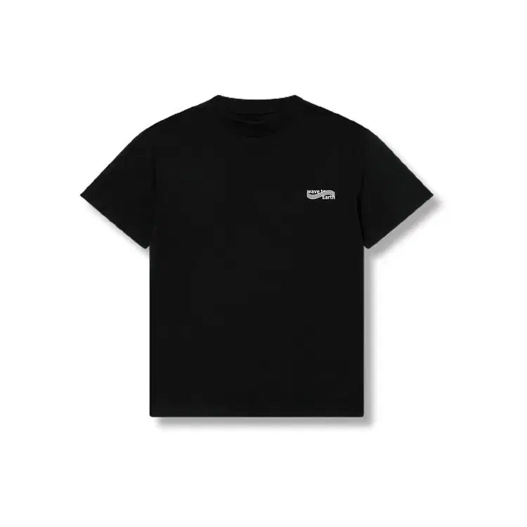 [BUNJANG] Wave To Earth Black Short Sleeve T-shirt / Wave To Earth 블랙 반팔 티셔츠
