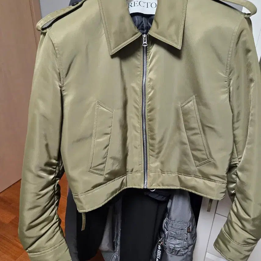 [SOLD OUT] 렉토 23fw 툴루즈 나일론 봄버 자켓 올리브 S사이즈