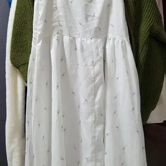 [SOLD OUT] 새상품 여성 레이스 화이트 롱원피스 S사이즈 빈티지