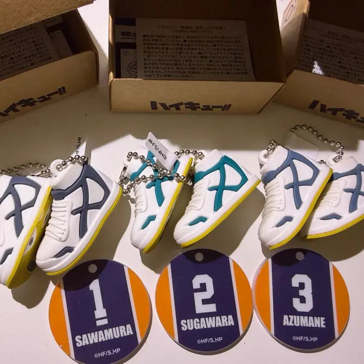 [BUNJANG] Haikyuu! Karasuno Daichi Sugawara Asahi Miniature Shoes Bundle Set / 하이큐 미니어쳐 슈즈 신발 카라스노 다이치 스가와라 아사히