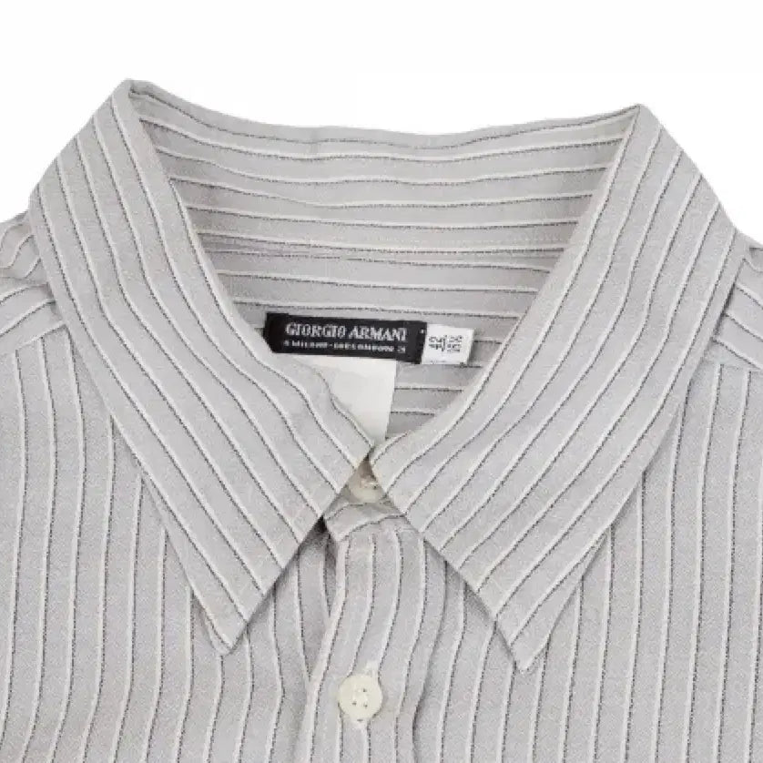 [BUNJANG] Giorgio Armani Black Label Stripe Shirt / 조르지오 아르마니 블랙 라벨 스트라이프 셔츠