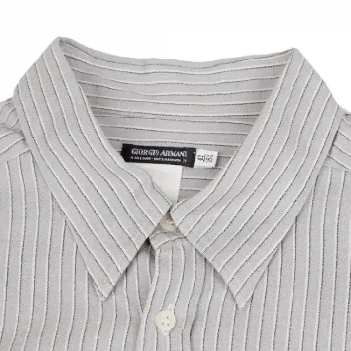 [BUNJANG] Giorgio Armani Black Label Stripe Shirt / 조르지오 아르마니 블랙 라벨 스트라이프 셔츠