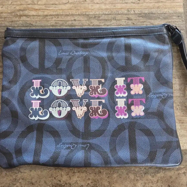 [BUNJANG] Louis Quatorze LOVE Pattern Clutch Bag / 루이까또즈 LOVE 패턴 클러치