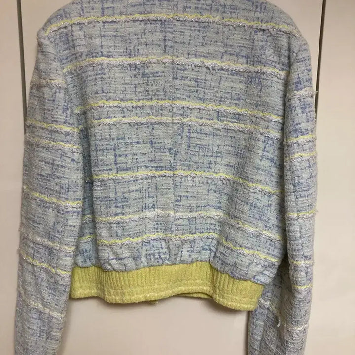 [BUNJANG] MINE Tweed Jacket (Yellow Accent) - Size 66 / MINE 마인 트위드 자켓 66