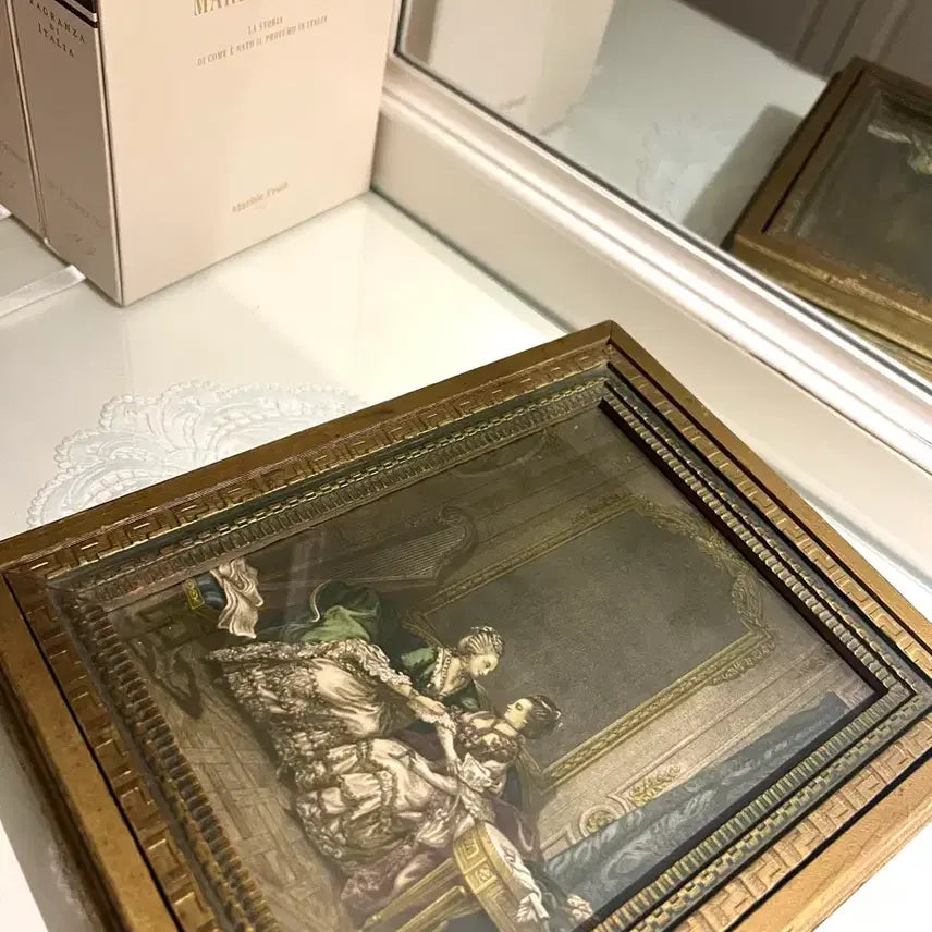 [BUNJANG] Antique Gold Wood Jewelry Box / 앤틱 골드 우드 보석함(Usa바잉)