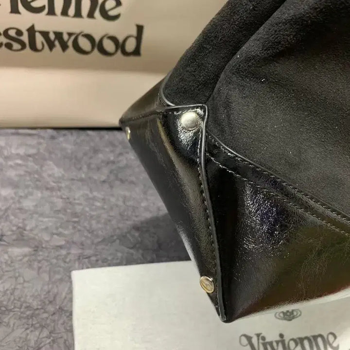 [BUNJANG] Vivienne Westwood Black Tote Hobo Bag / 비비안웨스트우드 블랙 토트 호보백