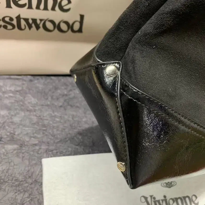 [BUNJANG] Vivienne Westwood Black Tote Hobo Bag / 비비안웨스트우드 블랙 토트 호보백