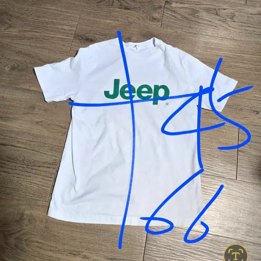 [SOLD OUT] Jeep 지프 흰색 반팔 티셔츠ㅡ100