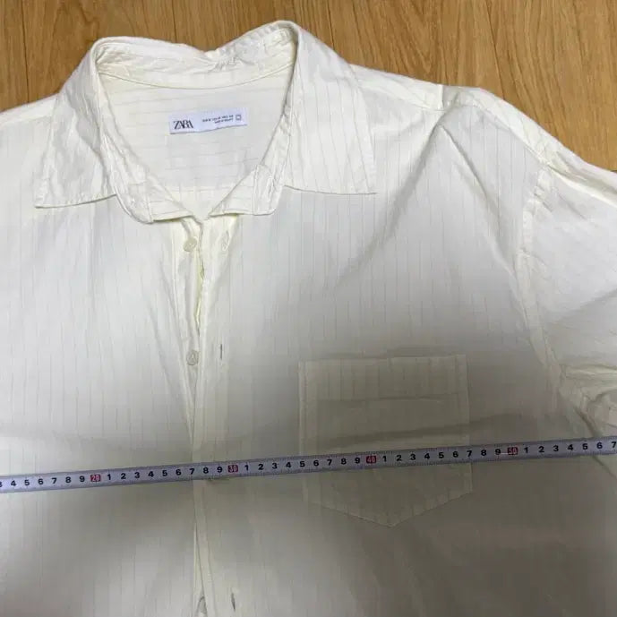 [BUNJANG] ZARA Striped Shirt / 자라 스트라이프 셔츠 yellow