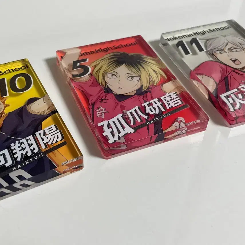 [BUNJANG] Haikyuu Acrylic Block Set - Hinata, Kenma, and Lev / 하이큐 아크릴블록 히나타 켄마 리에프 일괄