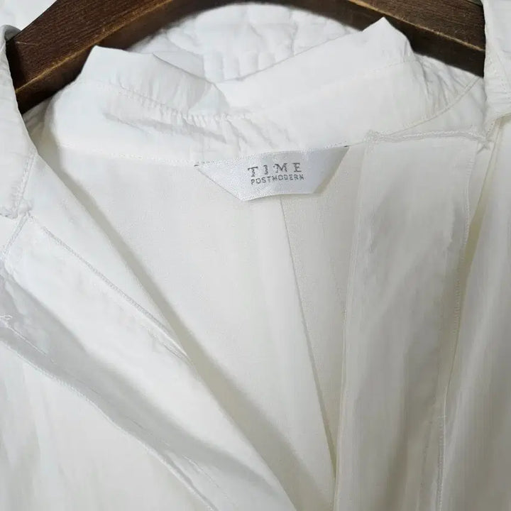 [BUNJANG] TIME White Shirt Long Dress / TIME 타임 화이트 셔츠 원피스
