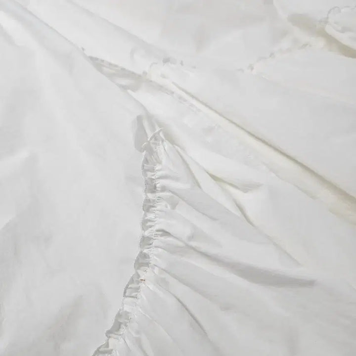 [BUNJANG] TIME White Shirt Long Dress / TIME 타임 화이트 셔츠 원피스