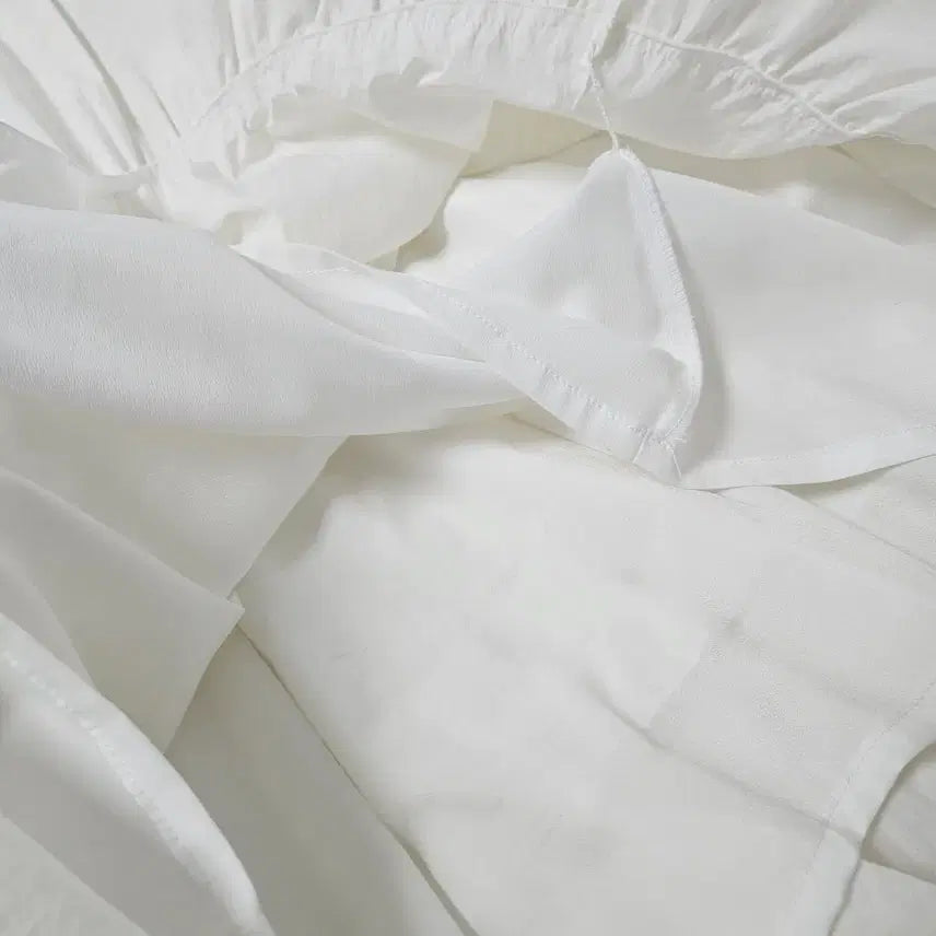 [BUNJANG] TIME White Shirt Long Dress / TIME 타임 화이트 셔츠 원피스