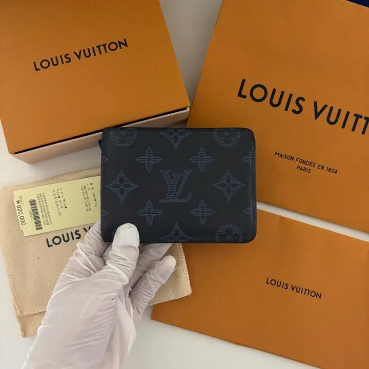 [BUNJANG] Louis Vuitton Eclipse Shadow Multiple Wallet Monogram Navy Blue / 루이비통 이클립스 쉐도우 멀티플 월릿 반지갑 풀박스