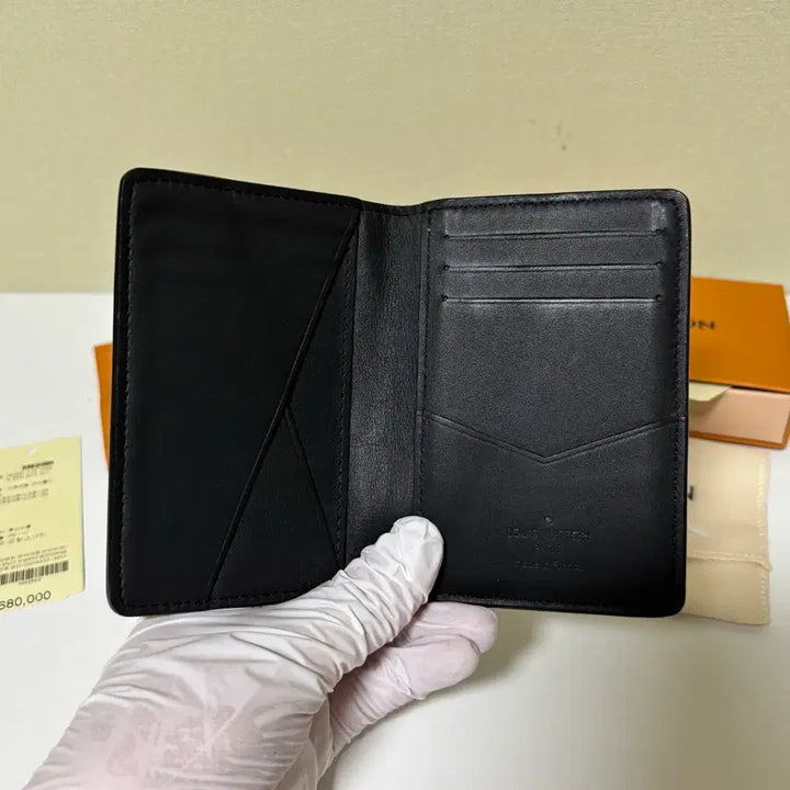 [BUNJANG] Louis Vuitton Pocket Organizer Monogram Shadow Black Wallet / 루이비통 포켓 오거나이저 모노그램 쉐도우 블랙 지갑 풀박스