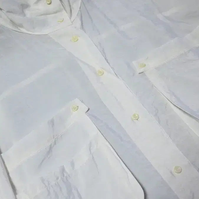 [BUNJANG] My Name Is High Neck Nylon Rayon Shirt / 마이네임이즈 하이넥 나일론 레이온 셔츠