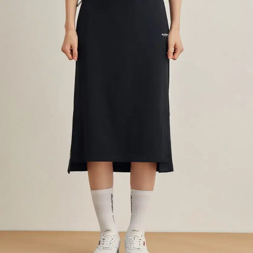 [BUNJANG] JILLSTUART SPORT Black Midi Skirt (M) / 질스튜어트 스포츠 블랙 미디스커트 (75/M)