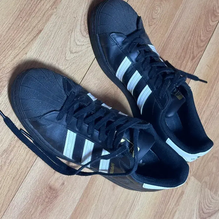 [BUNJANG] Adidas Superstar Black Shoes / 아디다스 슈퍼스타 블랙