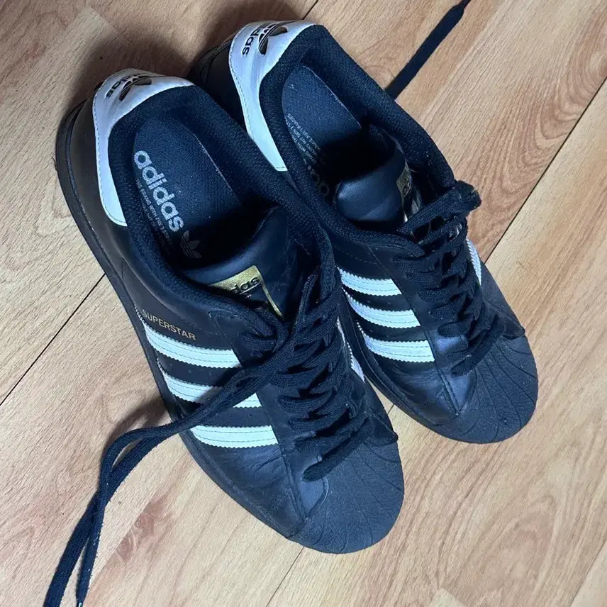 [BUNJANG] Adidas Superstar Black Shoes / 아디다스 슈퍼스타 블랙
