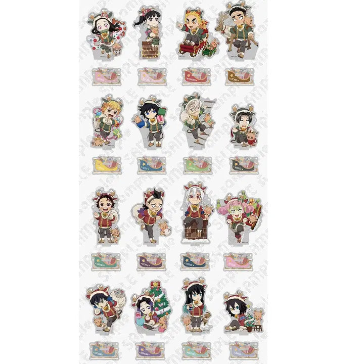 [BUNJANG] Demon Slayer Christmas 2025 Acrylic Stand Bundle Set / (일괄) 귀멸의 칼날 크리스마스 2025 아크릴 스탠드 전16종 기유 등