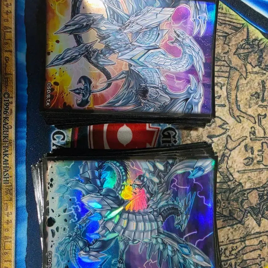 [BUNJANG] Yugioh Dragon Knight, Dark Magician Protector Sleeves (90 Count) / 유희왕 궁푸룡,궁카맥 프텍 각 90매
