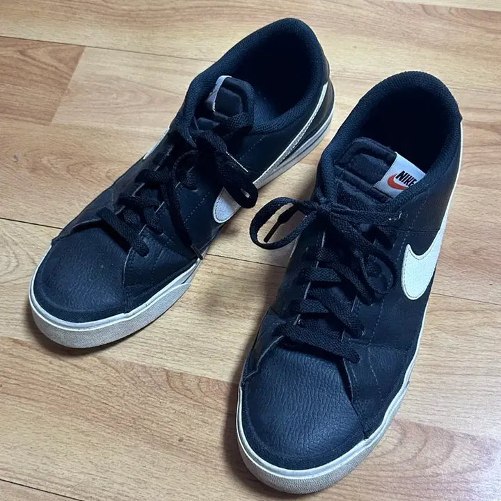 [BUNJANG] Nike Court Legacy Black/White Sneakers / 나이키 Court Legacy 검흰 운동화
