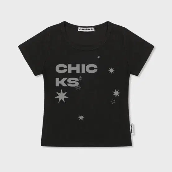 [SOLD OUT] 칙스 언발스텔라 슬림핏 반팔 티셔츠 블랙 M(2)