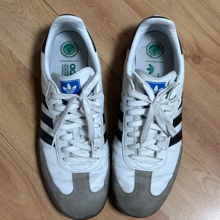 [BUNJANG] Adidas Samba Vegan White Black Size 280 / 아디다스 삼바 비건 화이트 블랙 280 사이즈