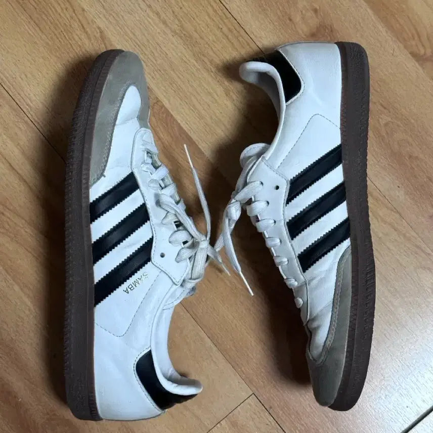 [BUNJANG] Adidas Samba Vegan White Black Size 280 / 아디다스 삼바 비건 화이트 블랙 280 사이즈